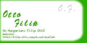 otto filip business card